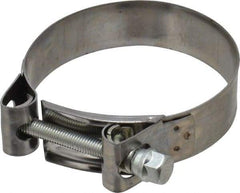 Mikalor - 3-3/4" Hose, 0.98" Wide x 0.04" Thick, T-Bolt Hose Clamp - 3.58 to 3.82" Diam, Stainless Steel Band, Housing & Zinc Plated Screw - Strong Tooling