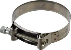 Mikalor - 4-1/4" Hose, 0.98" Wide x 0.04" Thick, T-Bolt Hose Clamp - 4.1 to 4.41" Diam, Stainless Steel Band, Housing & Zinc Plated Screw - Strong Tooling