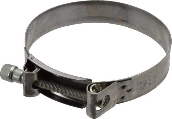 Mikalor - 5" Hose, 0.98" Wide x 0.04" Thick, T-Bolt Hose Clamp - 4.76 to 5.11" Diam, Stainless Steel Band, Housing & Zinc Plated Screw - Strong Tooling