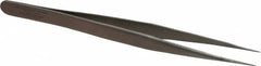 Aven - 4-3/4" OAL 1-SA Precision Tweezers - Stainless Steel, 1-SA Pattern - Strong Tooling