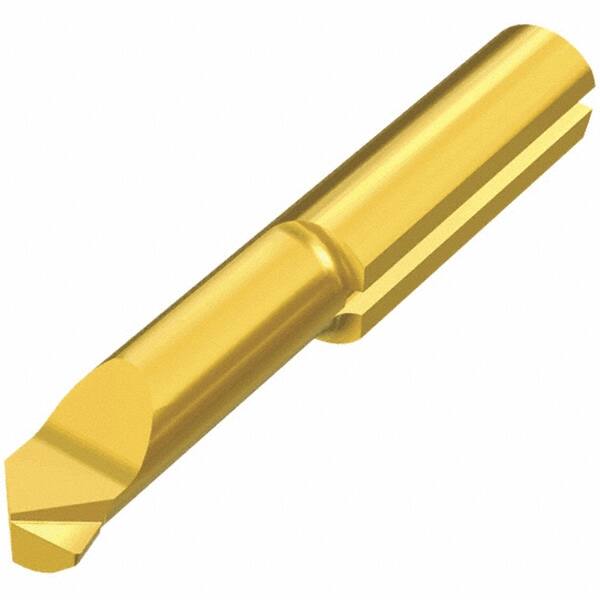 Iscar - 5mm Min Bore Diam, 14mm Max Bore Depth, 5mm Shank Diam, Profile Boring Bar - 0.0059" Corner Radius, Right Hand Cut, Solid Carbide, TiAlN Finish - Exact Industrial Supply