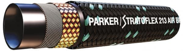 Parker - -32 Hose Size, 1-13/16" ID x 2.14" OD, 200 psi Work Pressure Hydraulic Hose - 55" Long Coil, 14" Radius, Synthetic Rubber, -50°F to 302°F - Strong Tooling