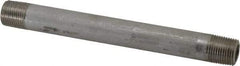 Merit Brass - Schedule 80, 3/8" Pipe x 6" Long, Grade 304/304L Stainless Steel Pipe Nipple - Seamless & Threaded - Strong Tooling