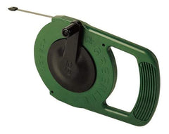 Greenlee - 25 Ft. Long x 1/4 Inch Wide, 0.03 Inch Thick, Steel Fish Tape - 400 Lb. Pulling Strength, Includes Winder Case - Strong Tooling