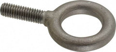 Gibraltar - 1,480 Lb Capacity, Alloy Steel, 3/8 Thread, Fixed Lifting Eye Bolt - Fully Threaded, 1-1/4" Shank, 1-1/4" Thread Length, No Shoulder - Strong Tooling