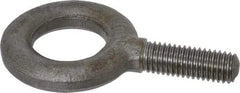 Gibraltar - 2,700 Lb Capacity, Alloy Steel, 1/2 Thread, Fixed Lifting Eye Bolt - Fully Threaded, 1-1/2" Shank, 1-1/2" Thread Length, No Shoulder - Strong Tooling