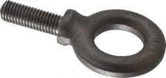 Gibraltar - 4,300 Lb Capacity, Alloy Steel, 5/8 Thread, Fixed Lifting Eye Bolt - Fully Threaded, 1-3/4" Shank, 1-3/4" Thread Length, Shoulder - Strong Tooling