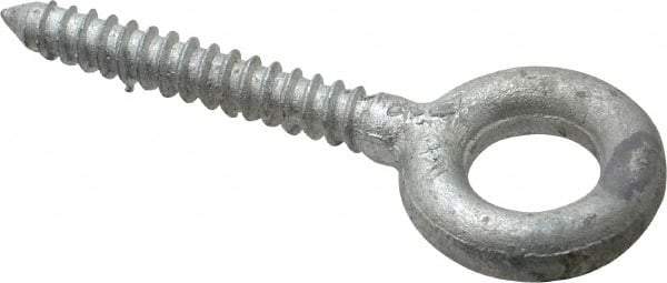 Gibraltar - 5/16, Hot Galvanized Finish, Forged Steel Forged Eye Bolt - 2" Thread Length, 5/8" ID, 2-1/4" Shank Length - Strong Tooling