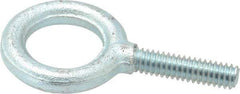 Gibraltar - 480 Lb Capacity, Steel, 1/4-20 Thread, Fixed Lifting Eye Bolt - Fully Threaded, 1" Shank, 1" Thread Length, No Shoulder - Strong Tooling