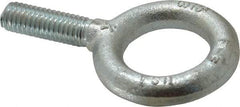 Gibraltar - 1,200 Lb Capacity, Steel, 3/8-16 Thread, Fixed Lifting Eye Bolt - Fully Threaded, 1-1/4" Shank, 1-1/4" Thread Length, No Shoulder - Strong Tooling