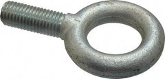 Gibraltar - 4,800 Lb Capacity, Steel, 3/4-10 Thread, Fixed Lifting Eye Bolt - Fully Threaded, 2" Shank, 2" Thread Length, No Shoulder - Strong Tooling