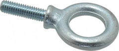 Gibraltar - 1,200 Lb Capacity, Steel, 3/8-16 Thread, Fixed Lifting Eye Bolt - Fully Threaded, 1-1/4" Shank, 1-1/4" Thread Length, Shoulder - Strong Tooling