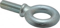 Gibraltar - 5,950 Lb Capacity, Steel, 7/8-9 Thread, Fixed Lifting Eye Bolt - Fully Threaded, 2-1/4" Shank, 2-3/4" Thread Length, Shoulder - Strong Tooling