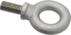 Gibraltar - 8,485 Lb Capacity, Steel, M24x3.00 Thread, Fixed Lifting Eye Bolt - Fully Threaded, 48mm Shank, 47mm Thread Length, Shoulder - Strong Tooling