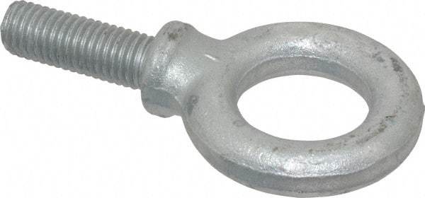 Gibraltar - 4,000 Lb Capacity, Steel, 5/8-11 Thread, Fixed Lifting Eye Bolt - Fully Threaded, 1-3/4" Shank, 2-1/4" Thread Length, Shoulder - Strong Tooling