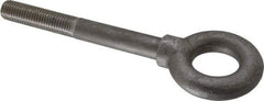 Gibraltar - 5,000 Lb Capacity, Steel, 3/4-10 Thread, Lifting Eye Bolt - Partially Threaded, 6" Shank, 2-1/2" Thread Length, Shoulder - Strong Tooling