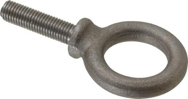 Gibraltar - 900 Lb Capacity, Steel, 5/16-24 Thread, Fixed Lifting Eye Bolt - Fully Threaded, 1-1/8" Shank, 1-1/8" Thread Length, Shoulder - Strong Tooling