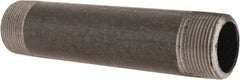 Made in USA - Schedule 80, 1-1/4" Diam x 7" Long Black Pipe Nipple - Threaded - Strong Tooling