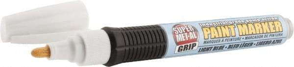 Super Met-Al - Light Blue Paint Marker - Fiber Tip, Oil Based - Strong Tooling