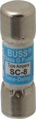 Cooper Bussmann - 170 VDC, 600 VAC, 8 Amp, Time Delay Size Rejecting/NonRejecting Fuse - Fuse Holder Mount, 1-5/16" OAL, 10 at DC, 100 at AC (RMS) kA Rating, 13/32" Diam - Strong Tooling