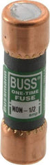 Cooper Bussmann - 125 VDC, 250 VAC, 0.5 Amp, Fast-Acting General Purpose Fuse - Fuse Holder Mount, 50.8mm OAL, 50 at AC/DC kA Rating, 9/16" Diam - Strong Tooling