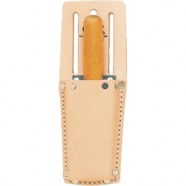 CLC - Knife Holster with 1 Pocket - Leather, Natural (Color), 2" Wide x 6" High x 1-1/4" Deep - Strong Tooling