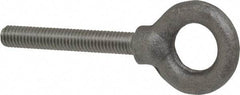 Gibraltar - 1,200 Lb Capacity, Steel, 3/8-16, Fixed Lifting Eye Bolt - Fully Threaded, 2-1/2" Shank, 2-1/2" Thread Length, Shoulder - Strong Tooling