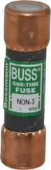 Cooper Bussmann - 125 VDC, 250 VAC, 3 Amp, Fast-Acting General Purpose Fuse - Fuse Holder Mount, 50.8mm OAL, 50 at AC/DC kA Rating, 9/16" Diam - Strong Tooling