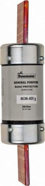 Cooper Bussmann - 125 VDC, 250 VAC, 400 Amp, Fast-Acting General Purpose Fuse - Bolt-on Mount, 8-5/8" OAL, 10 (RMS Symmetrical) kA Rating, 2-1/16" Diam - Strong Tooling