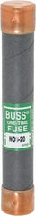 Cooper Bussmann - 600 VAC, 20 Amp, Fast-Acting General Purpose Fuse - Fuse Holder Mount, 127mm OAL, 50 at AC/DC kA Rating, 13/16" Diam - Strong Tooling