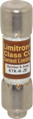 Cooper Bussmann - 600 VAC, 20 Amp, Fast-Acting General Purpose Fuse - Fuse Holder Mount, 1-1/2" OAL, 200 at AC (RMS) kA Rating, 13/32" Diam - Strong Tooling