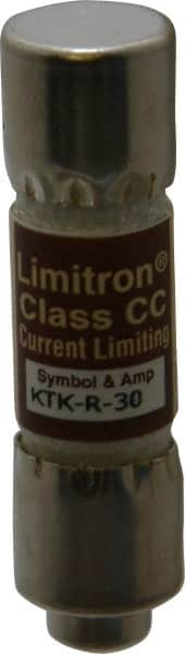 Cooper Bussmann - 600 VAC, 30 Amp, Fast-Acting General Purpose Fuse - Fuse Holder Mount, 1-1/2" OAL, 200 at AC (RMS) kA Rating, 13/32" Diam - Strong Tooling