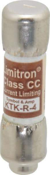 Cooper Bussmann - 600 VAC, 4 Amp, Fast-Acting General Purpose Fuse - Fuse Holder Mount, 1-1/2" OAL, 200 at AC (RMS) kA Rating, 13/32" Diam - Strong Tooling