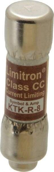 Cooper Bussmann - 600 VAC, 8 Amp, Fast-Acting General Purpose Fuse - Fuse Holder Mount, 1-1/2" OAL, 200 at AC (RMS) kA Rating, 13/32" Diam - Strong Tooling