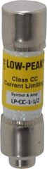 Cooper Bussmann - 300 VDC, 600 VAC, 1.5 Amp, Time Delay General Purpose Fuse - Fuse Holder Mount, 1-1/2" OAL, 20 at DC, 200 at AC (RMS) kA Rating, 13/32" Diam - Strong Tooling