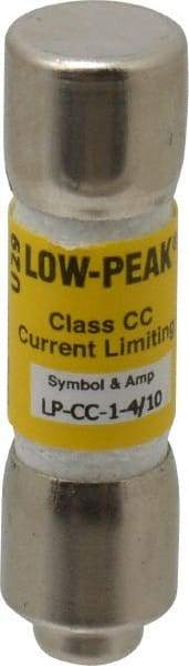 Cooper Bussmann - 300 VDC, 600 VAC, 1.4 Amp, Time Delay General Purpose Fuse - Fuse Holder Mount, 1-1/2" OAL, 20 at DC, 200 at AC (RMS) kA Rating, 13/32" Diam - Strong Tooling