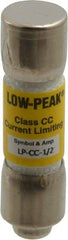 Cooper Bussmann - 300 VDC, 600 VAC, 0.5 Amp, Time Delay General Purpose Fuse - Fuse Holder Mount, 1-1/2" OAL, 20 at DC, 200 at AC (RMS) kA Rating, 13/32" Diam - Strong Tooling