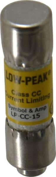 Cooper Bussmann - 150 VDC, 600 VAC, 15 Amp, Time Delay General Purpose Fuse - Fuse Holder Mount, 1-1/2" OAL, 20 at DC, 200 at AC (RMS) kA Rating, 13/32" Diam - Strong Tooling