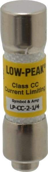 Cooper Bussmann - 300 VDC, 600 VAC, 2.25 Amp, Time Delay General Purpose Fuse - Fuse Holder Mount, 1-1/2" OAL, 20 at DC, 200 at AC (RMS) kA Rating, 13/32" Diam - Strong Tooling