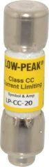 Cooper Bussmann - 300 VDC, 600 VAC, 20 Amp, Time Delay General Purpose Fuse - Fuse Holder Mount, 1-1/2" OAL, 20 at DC, 200 at AC (RMS) kA Rating, 13/32" Diam - Strong Tooling