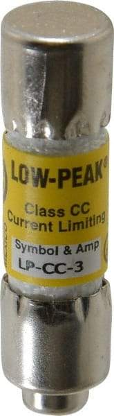 Cooper Bussmann - 150 VDC, 600 VAC, 3 Amp, Time Delay General Purpose Fuse - Fuse Holder Mount, 1-1/2" OAL, 20 at DC, 200 at AC (RMS) kA Rating, 13/32" Diam - Strong Tooling