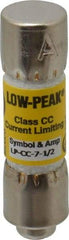 Cooper Bussmann - 150 VDC, 600 VAC, 7.5 Amp, Time Delay General Purpose Fuse - Fuse Holder Mount, 1-1/2" OAL, 20 at DC, 200 at AC (RMS) kA Rating, 13/32" Diam - Strong Tooling