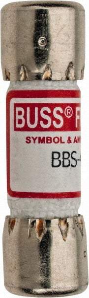 Cooper Bussmann - 600 VAC, 0.4 Amp, Fast-Acting General Purpose Fuse - Fuse Holder Mount, 1-3/8" OAL, 10 at AC kA Rating, 13/32" Diam - Strong Tooling