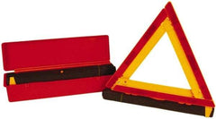 NMC - 3 Piece, Emergency Warning Triangle Safety Kit - Three Reflective Triangles in Plastic Carrying Case - Strong Tooling