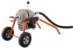 Ridgid - Electric Battery Drain Cleaning Machine - For 3" to 8" Pipe, 200' Cable, 710 Max RPM - Strong Tooling