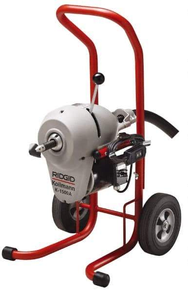 Ridgid - Electric Battery Drain Cleaning Machine - For 3" to 8" Pipe, 200' Cable, 710 Max RPM - Strong Tooling