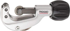 Ridgid - 1/8" to 1-1/8" Pipe Capacity, Enclosed Feed Tubing Cutter - Cuts Copper, Aluminum, Brass, 6" OAL - Strong Tooling