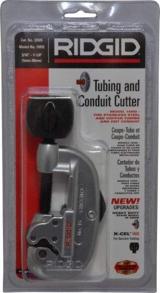 Ridgid - 3/16" to 1-1/8" Pipe Capacity, Tube Cutter - Cuts Copper, Aluminum, Brass - Strong Tooling