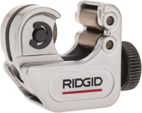 Ridgid - 1/8" to 5/8" Pipe Capacity, Mini Tube Cutter - Cuts Copper, Aluminum, Brass, Plastic - Strong Tooling