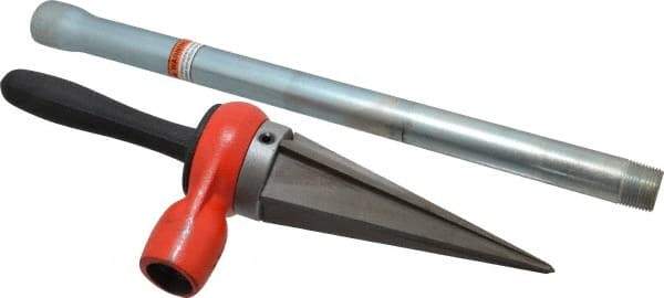 Ridgid - 1/8 to 2 Pipe Capacity, Straight Pipe Reamer with Handle - Cuts Metallic Tubing - Strong Tooling